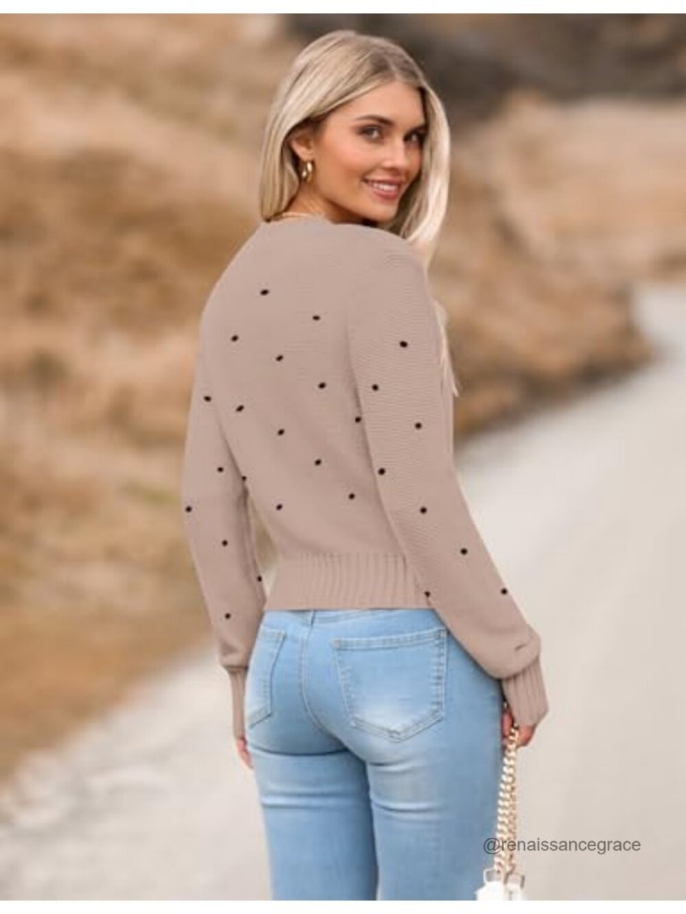 Women's Viscose Knit Cropped Crew Neck Pullover Long Sleeve Sweater